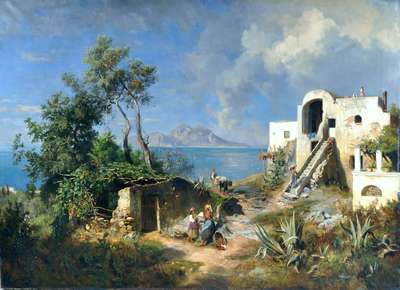 Capri seen from Massa Lubrense - Flamm Albert
